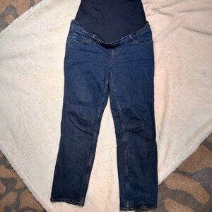 Abercrombie & Fitch Women's Straight Leg Jeans - Dark Blue